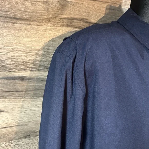 Vintage Polo Ralph Lauren Bi-Swing Windbreaker Jacket Navy Blue Men's Size L